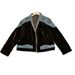 Women's Retro Velvet Patchwork Color Block Jacket Beaded Embroidery Trendy Brand Denim Outerwear Spring Autumn New_ecoleips.com