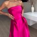 Women's Clothing New Style Splicing Round Satin Sexy Tube Top Backless Long Evening Dress_ecoleips.com