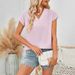 Women's Clothing Casual Bat Sleeve V Neck Ladies Shirt Female_ecoleips.com
