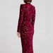 Women's Long Sleeved Asymmetrical Jacquard Evening Dress For Party Wear Autumn Winter_ecoleips.com