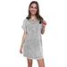 European And American Fashion Hot-selling Retro Casual Washed Skirt, Summer Women's High-end Loose Stylish Round-neck_ecoleips.com