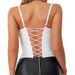 Cross-Border INS Women's Fishbone Underwire Wrapped Chest Button Backless Camisole European And American Style Sexy_ecoleips.com