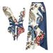 Women's Clothing New Bikini One Shoulder Ruffle Tight Toucan Split Swimsuit And Wrap Skirt Set_ecoleips.com