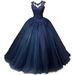 Blue European American Style Evening Gown Elegant Student Art Exam Long Dress Solo Vocal Performance Costume New 2026_ecoleips.com
