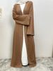 Hot Selling Ramadan Rhinestone Cardigan Islamic Dresses With Pockets Kebaya Muslim Kimono Abaya Dubai Modest Clothing Women Red_ecoleips.com