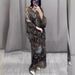 Women's Clothing Suits For Women In Summer, Temperament Goddess Style, Design Sense Printed Tops, Loose Wide Leg Pants, Two Piece Suit_ecoleips.com