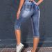 New Women's Slim Fit Jeans Versatile Rolled Elastic Waistband 2026 Hot Selling Item for Europe And America 2365 Archer0603_ecoleips.com
