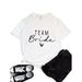 New Women's Loose-fitting Round-neck Bridal Team T-shirt_ecoleips.com