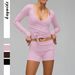 DiYun European American Sports Style Long Sleeve T-shirt And Shorts Women's Two-Piece Set 2025 Autumn/Winter_ecoleips.com