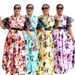 Plus Size Floral Print Maxi Dress With Puff Sleeves – Stylish & Comfortable Women’s Summer Dress_ecoleips.com