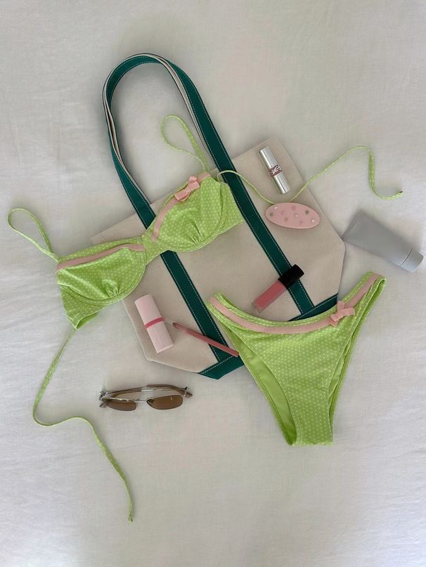 Women's Clothing Swimsuit With Adjustable Shoulder Straps Cute Bikini Set_ecoleips.com