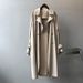 Spring Women's Trench Coat – Long Lightweight Jacket, Loose Fit, Pure Color Over Knee Coat For Office & Casual (Black, Beige, S-3XL)_ecoleips.com