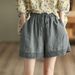 Suitable For All Seasons 2024 Summer New Hollow Out Crochet Cotton Linen Women's Artistic Lace Shorts Casual Slimming Straight Pants_ecoleips.com