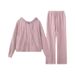 Plus Size Women's Autumn Fashionable Casual Two-Piece Set Slimming Sweatshirt Sports Suit For Women Over 200 300 Jin_ecoleips.com