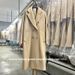 101801 Women's Goat Wool M Brand Double-Breasted Classic Cocoon-Shaped Loose Fit Long Autumn/Winter Coat_ecoleips.com