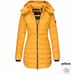 Women's Clothing Slim-Fit Quilted Jacket - Mid-Length Winter Coat With Cotton Fill (S-XXXL, 7 Colors)_ecoleips.com