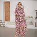 New Plus Size Women's Muslim Traditional Scarf Integrated Prayer Robe Fashion 3D Digital Print_ecoleips.com