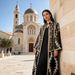 Modest Abaya Dress Muslim Dress Women Luxury Embroidered Abaya Set – Dubai-Inspired Mesh & Ribbon Detailing Two-Piece Outfit (M-XXL, Black)_ecoleips.com