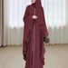 Women's Clothing Middle Eastern Arabian Elegant Arabian V-Neck Kaftan With White Trim & Batwing Sleeves – Modest Long Dress (S-XL, 2 Classic Colors)_ecoleips.com