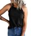 Fashionable European American Summer New Style Halter Tank Women, Suitable Both Inner And Outer Wear, Solid Color, Slim_ecoleips.com