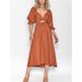 Women's Elegant V Neck Mid Sleeve Reversible Style Spring Autumn New Fashion Clothing_ecoleips.com
