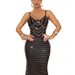 Women’s Clothing fashion women's suspenders sleeveless hot diamond sexy backless long dress_ecoleips.com