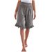 2025 Independent Store Women's New European And American Style High-Waisted Pleated Irregular Hem Cotton-Linen_ecoleips.com