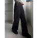 Women's High-Waisted Rhinestone Jeans Black Slimming Wide Leg Pants 25AW Style Washed Denim for Export Wholesale_ecoleips.com