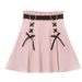 2025 Y2k Aesthetic Harajuku Style Sweet Girl High Waist Mini Bandage Skirt Slim Women Solid Streetwear Gothic Jk Saia Feminina_ecoleips.com