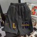 Women's Clothing Sports Casual Shorts For Men And Women Summer New Style High Waist Loose Versatile Shorts Straight Pants_ecoleips.com