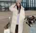 Women's Long Knee-Length Thick Down Cotton Coat With Hood - Winter Training Sports Jacket For Dance, Art Exams & Outdoor Activities_ecoleips.com