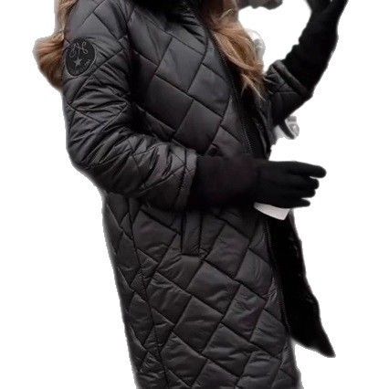 "Longline Hooded Quilted Coat – Streetwear Plaid Lined Parka With Zip Pockets (XS-XXXL, Slim Fit) – Tribal-Inspired Winter Layering Essential"_ecoleips.com