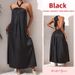 Women's Clothing Women's Off-Shoulder Halter Neck Long Dress Comfortable Underwear And Sleepwear Casual Summer Style Elegant Solid Color Evening Gown_ecoleips.com