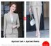 Women's Autumn Winter Long Sleeve Work Suit Professional OL Skirt Set Formal Wear_ecoleips.com