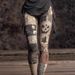 Halloween Smiley Print Yoga Leggings For Women – High-Stretch Flared Pants With 3D Digital Design (S-5XL, Multiple Colors)_ecoleips.com