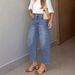 Men's Loose Fit Vintage Washed Jeans - 90s Streetwear Denim Pants With Relaxed Straight Leg, Retro Blue Cotton For Urban Fashion_ecoleips.com