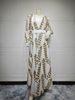 Verve AB411 Cuff Gathered Cardigan Set Dubai Elegant Long Dress Women's Fashion_ecoleips.com