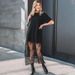 Women's Casual Solid Color Lace Panel Maxi T-Shirt Dress – Summer Lounge Gown 2026_ecoleips.com