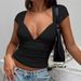KaiKuo Cross-Border European And American Y2K Hot Girl Style Slim-Fit Short-Sleeve T-Shirt Women's Clothing 2025 Summer_ecoleips.com