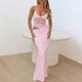 2025 Summer New European And American Style Mesh Beach Vacation Long Stretchy Bodycon Women's Sexy Strap Dress_ecoleips.com