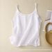 Italian Export Linen Camisole, Suitable For Layering Or Wearing Alone, Sleeveless Top, Slimming, Cotton-linen, Beautiful_ecoleips.com