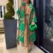 Women's Clothing Autumn Various Color Matching Fashion Long Sleeved Lapel Coat Printed Woolen Coat_ecoleips.com