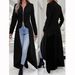 Women's Clothing Spring And Autumn Zipper Front Long Sleeve Short Front Back Long Size Dress_ecoleips.com