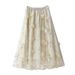 K Mesh Embroidered Half Skirt With Gentle Temperament, Medium Length Skirt, Three-dimensional Flower Heavy Yarn Skirt, Small Fresh Fairy Skirt_ecoleips.com