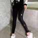 K Slimming And Slimming Heavy Industry Hot Pressed Diamond High Waisted Tight Pants With Leggings For Women's Outerwear_ecoleips.com