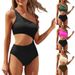One-Shoulder Monokini – Sexy Solid Color Swimsuit For Women (S-XXL, Multiple Colors Available)_ecoleips.com