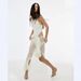 Women's Clothing Fashion Sequin Sleeveless Slit Waist Revealing Two Wear Jumpsuit Dress_ecoleips.com