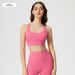 New European American Skin-friendly Nude-feel Sports Bra With Cross-back Design, Shockproof And Supportive_ecoleips.com