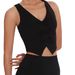 Women's Clothing With Long Neck And Bowknot For Beautiful Back And Chest Pad For Sweet And Spicy Girls Dance Clothes With V Neck Sports Underwear_ecoleips.com