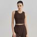 Tongji Garment Women's Sports Bra Medium Strength Shockproof Running Fitness Top Yoga Vest With Breast Pads To Prevent Cup Swinging_ecoleips.com